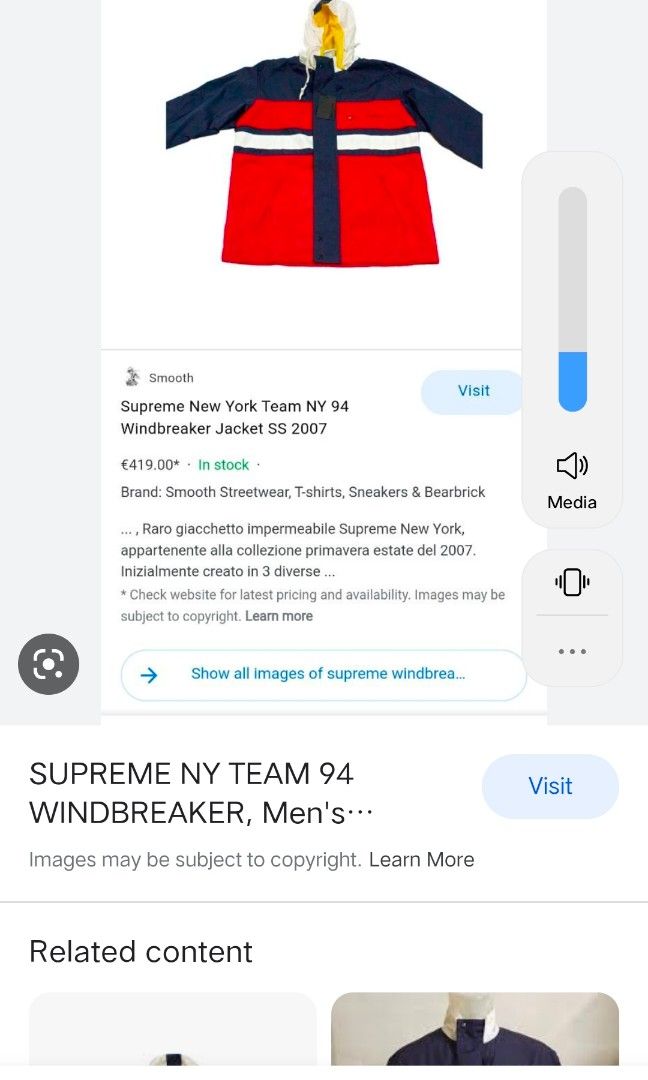 Supreme New York Team NY 94 Windbreaker Jacket SS 2007