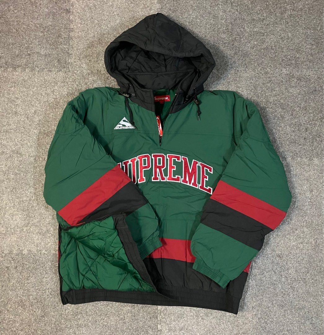 Supreme puffy hockey pullover dark deals green