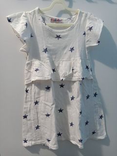 Sz4 Dress anak baju anak perempuan stars