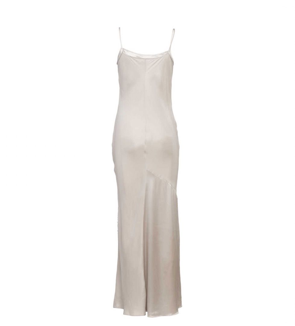 t by alexander wang silk slip dress Alexander Wang Alexanderwang.t Lace Trim Slip Dress In Bone