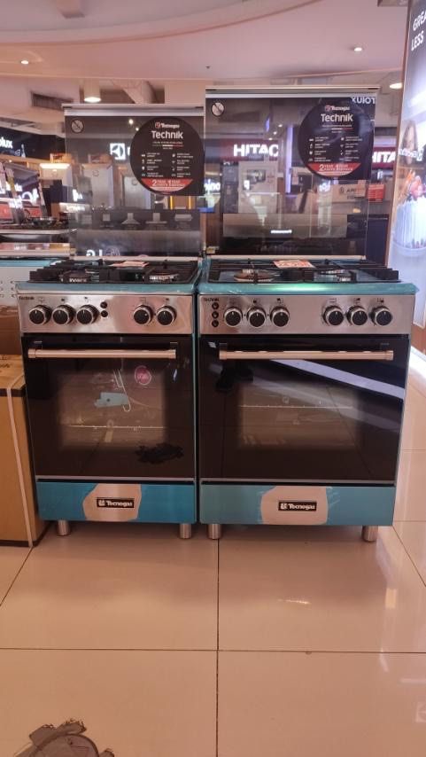 TECNOGAS COOKING RANGE (Category: Ovens & Toasters) located in Quezon City. Submitted by maryann5721 (Listing ID 1211668700, Image 1). Description: TECNOGAS COOKING RANGE TFG6031DRVXC SRP 29,995 Cash 25,500 TFG5531CRVMBC SRP 19,495 Cash 16,500 TFG6040CRVSSC SRP 26,995 Cash 23,000 TFG5530CRVSSC SRP 20,495 Cash 17,400 Brand new and sealed with warranty and receipt 7 days replacement 1 yr warranty on parts and service Pick up / Viewing in the store 