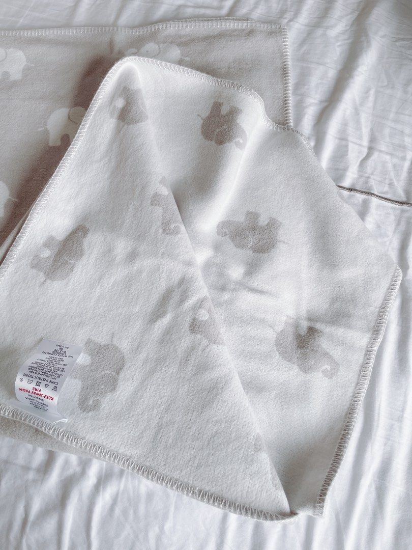 The White Company Baby blanket elephant design Babies Kids Babies Kids Fashion on Carousell