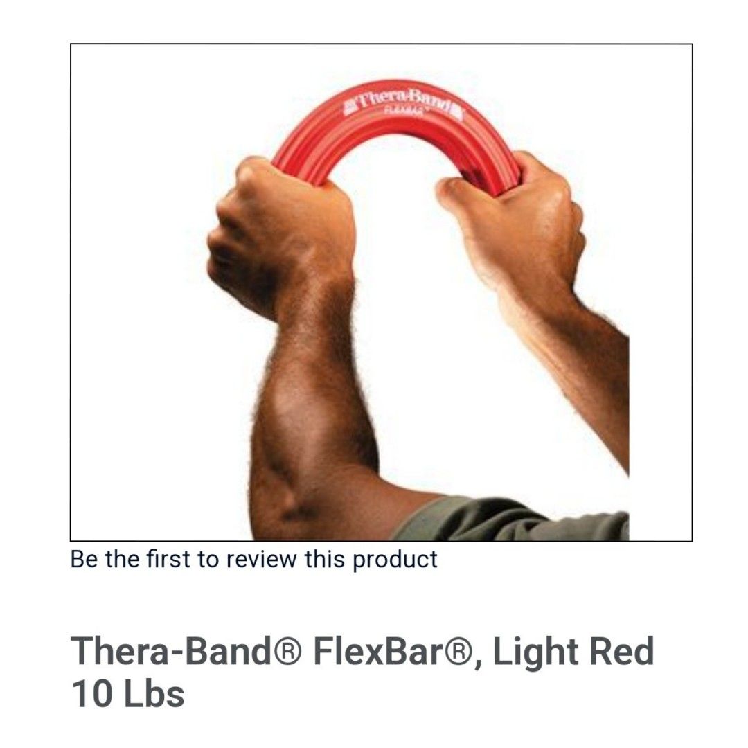 Thera Band Flexbar Research Proven Exercise For Tennis Elbow 網球踭復康阻力練力棒 Made In Usa 健康及營養食用品 