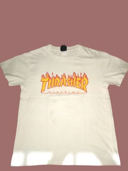 Thrasher Tee (Category: Tshirts & Polo Shirts ) located in Manila. Submitted by da666ul (Listing ID 1211674983, Image 1). Description: Thrasher Tee bought from The Nines Size Medium Issue: Stains below front print & hem Negotiable.