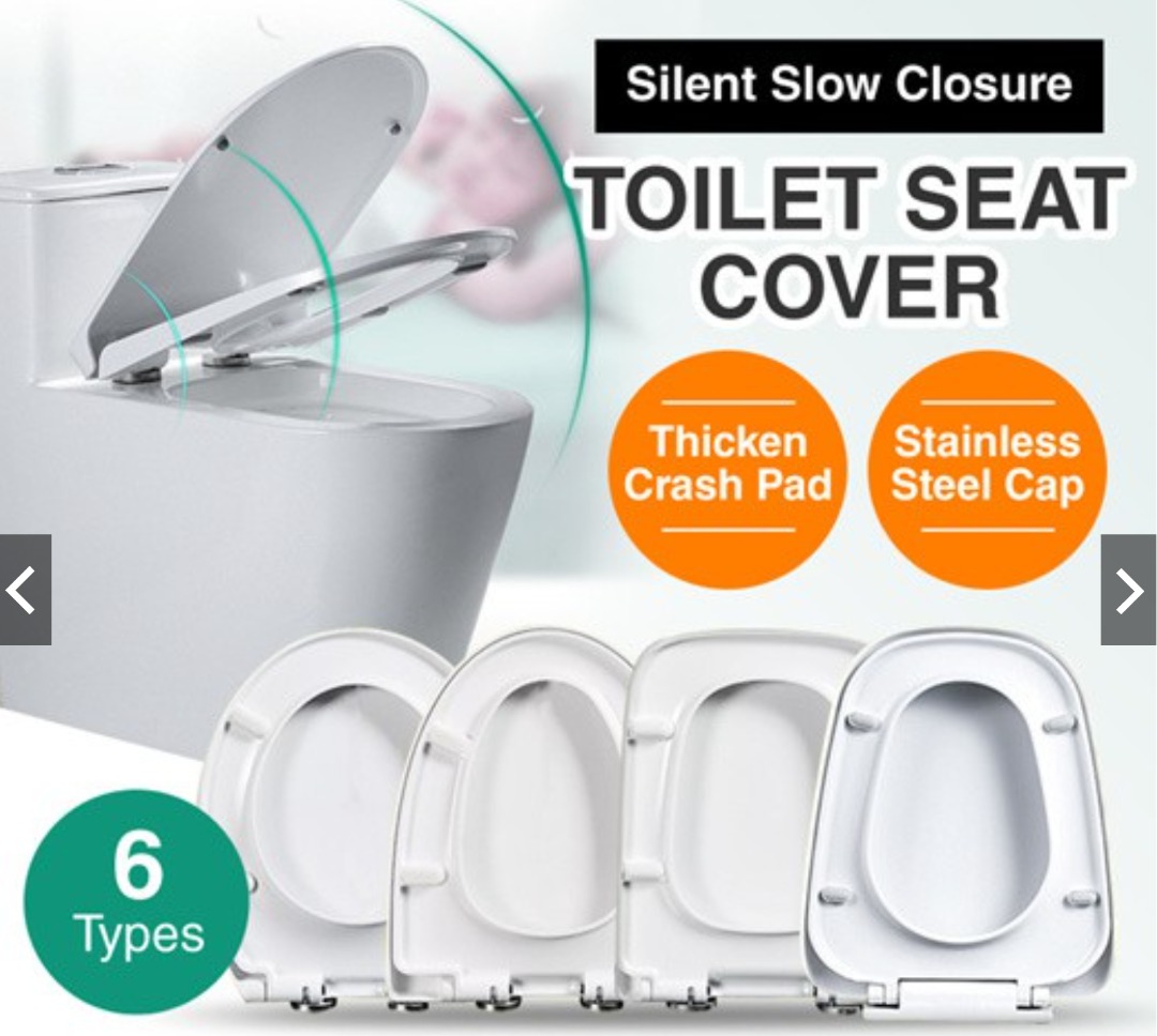 Toilet seat cover replacement / Ushape / Soft silent slow close / Easy