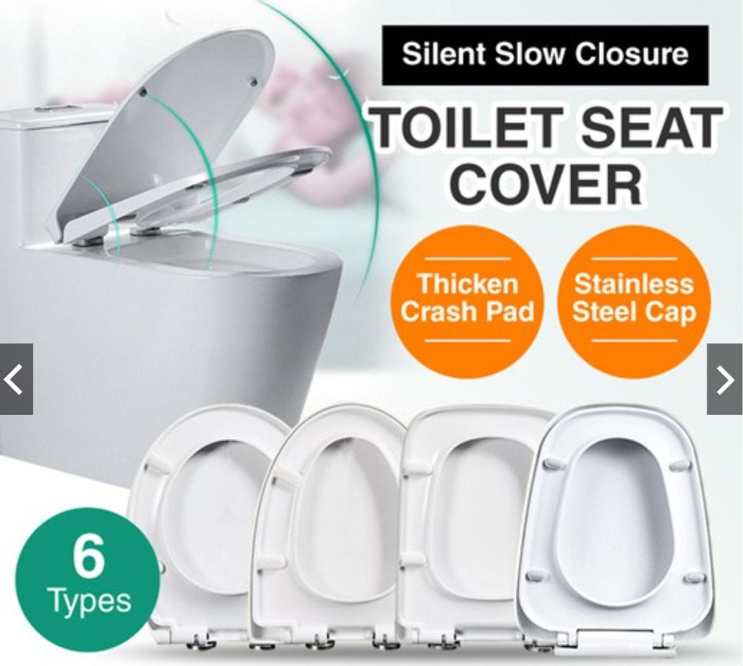 Toilet seat cover replacement / Ushape / Soft silent slow close / Easy