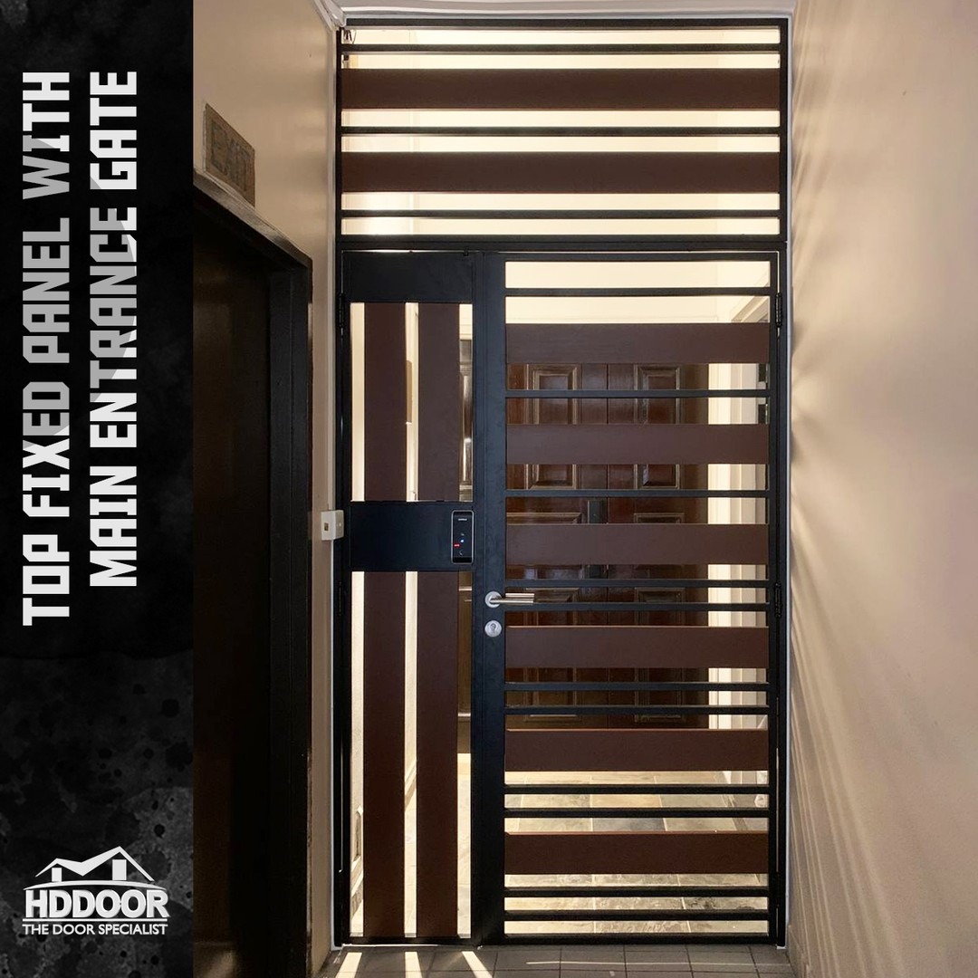Top fixed panel with main entrance gate in singapore, Furniture & Home ...