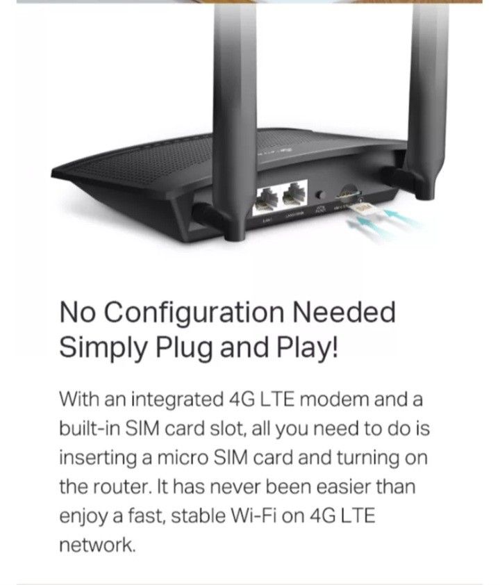 TPLink 4g LTE Router 300mbps, Mobile Phones & Gadgets, Other Gadgets on ...