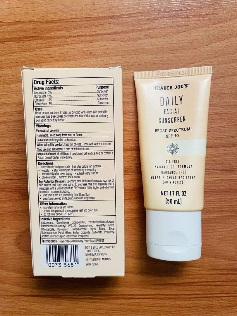 Trader Joe's Daily Facial Sunscreen, Beauty & Personal Care, Face, Face