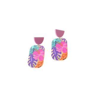 Tropical Print Earrings
