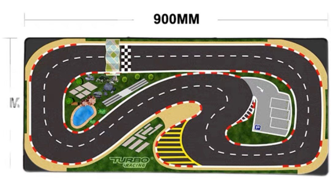 Turbo Racing 1/76 Micro RC Car Set x 4 (with 5 remotes) + 1 racing