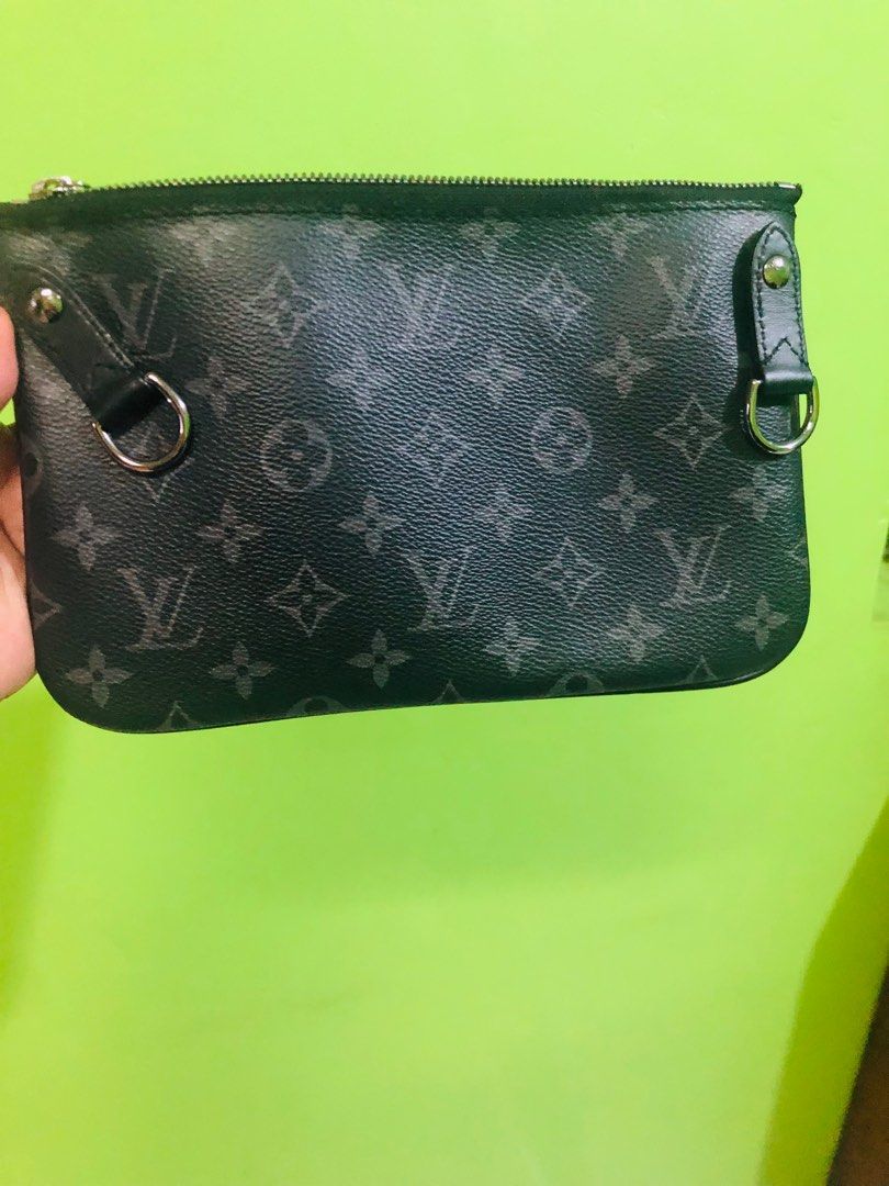 Two tone Lv sling beltbag or pouch (Category: Luxury Bags & Wallets) located in Quezon City. Submitted by macaj_thrift_shop2 (Listing ID 1211581007, Image 2). Description: Self authentication. Searchable code correct code and made in Almost new lv two tone bag that can be worn as sling beltbag or clutchAs is po. No sling inclusion just the bag itself..