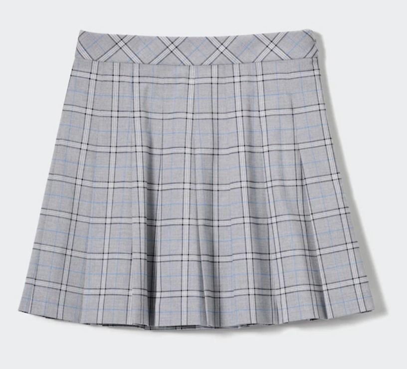 Uniqlo Pleated Mini Skirt Check