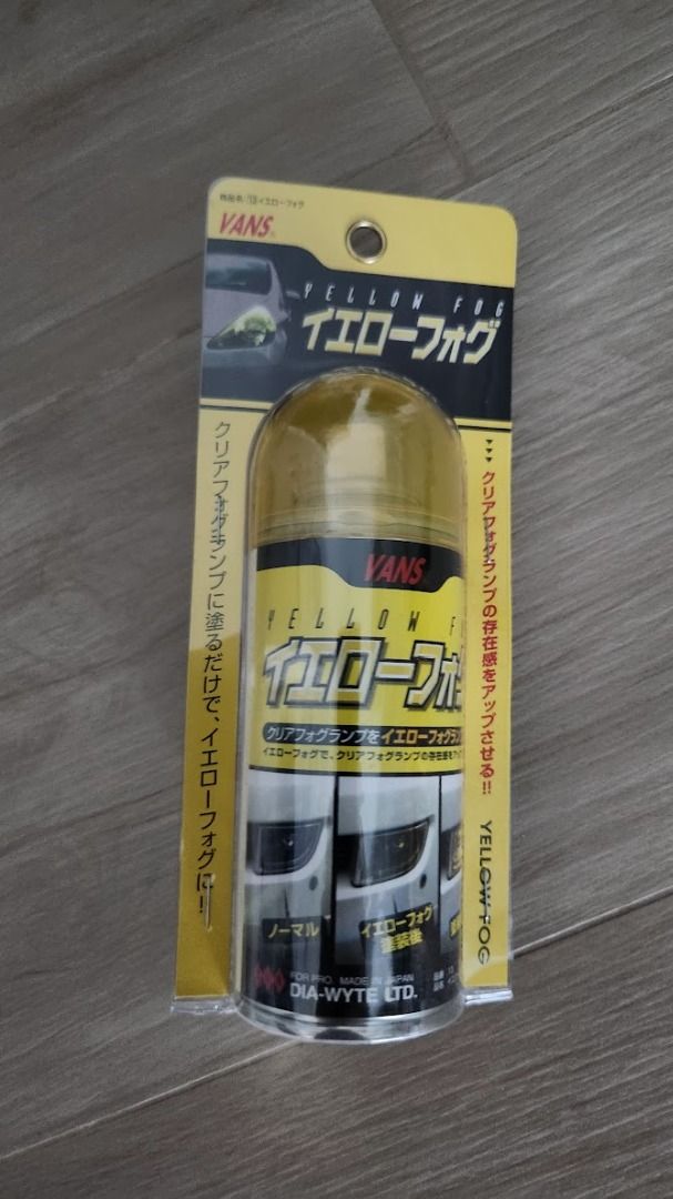 VANS Yellow Lens Spray Paint for Car Headlights, Tail Lights, Corner