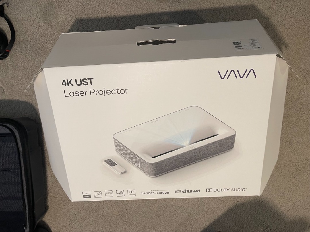 Vava 4K UHD Smart Ultra Short Throw Laser TV Home Theater Projector, TV