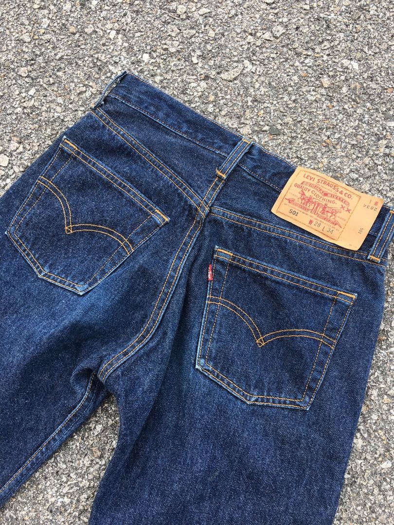 vintage 90s levis 501 made in usa size w28 L32
