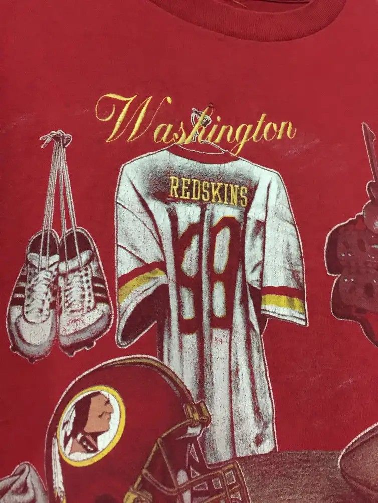 VINTAGE NFL WASHINGTON REDSKINS TEE SHIRT 1990s SIZE 2XL – Vintage rare usa