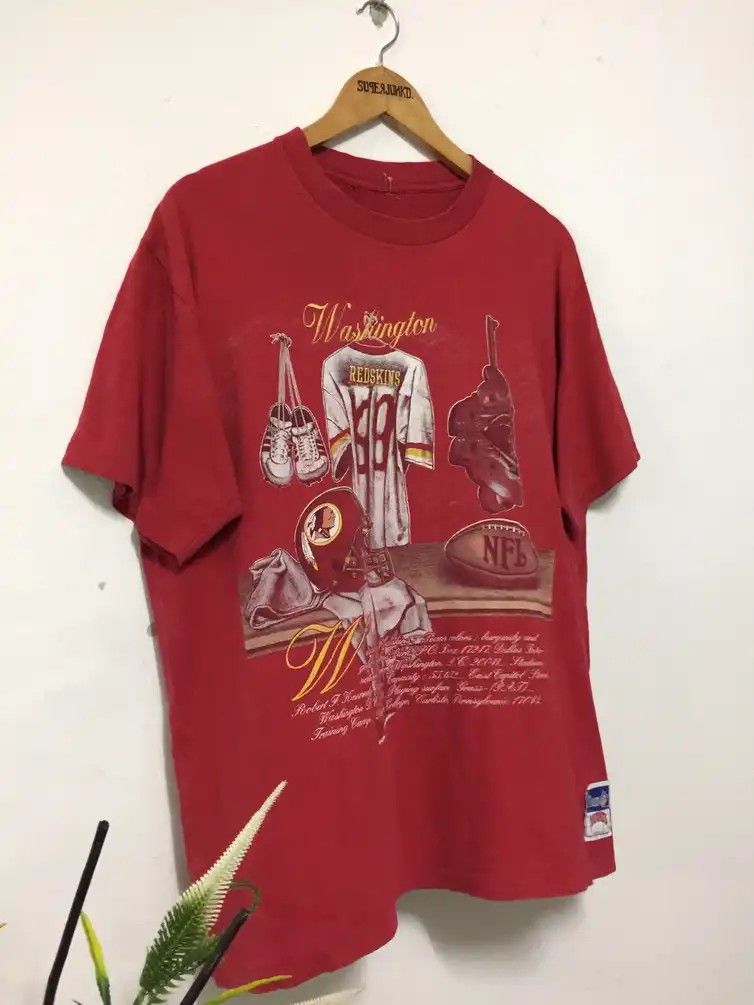 VINTAGE NFL WASHINGTON REDSKINS TEE SHIRT 1990s SIZE 2XL – Vintage rare usa