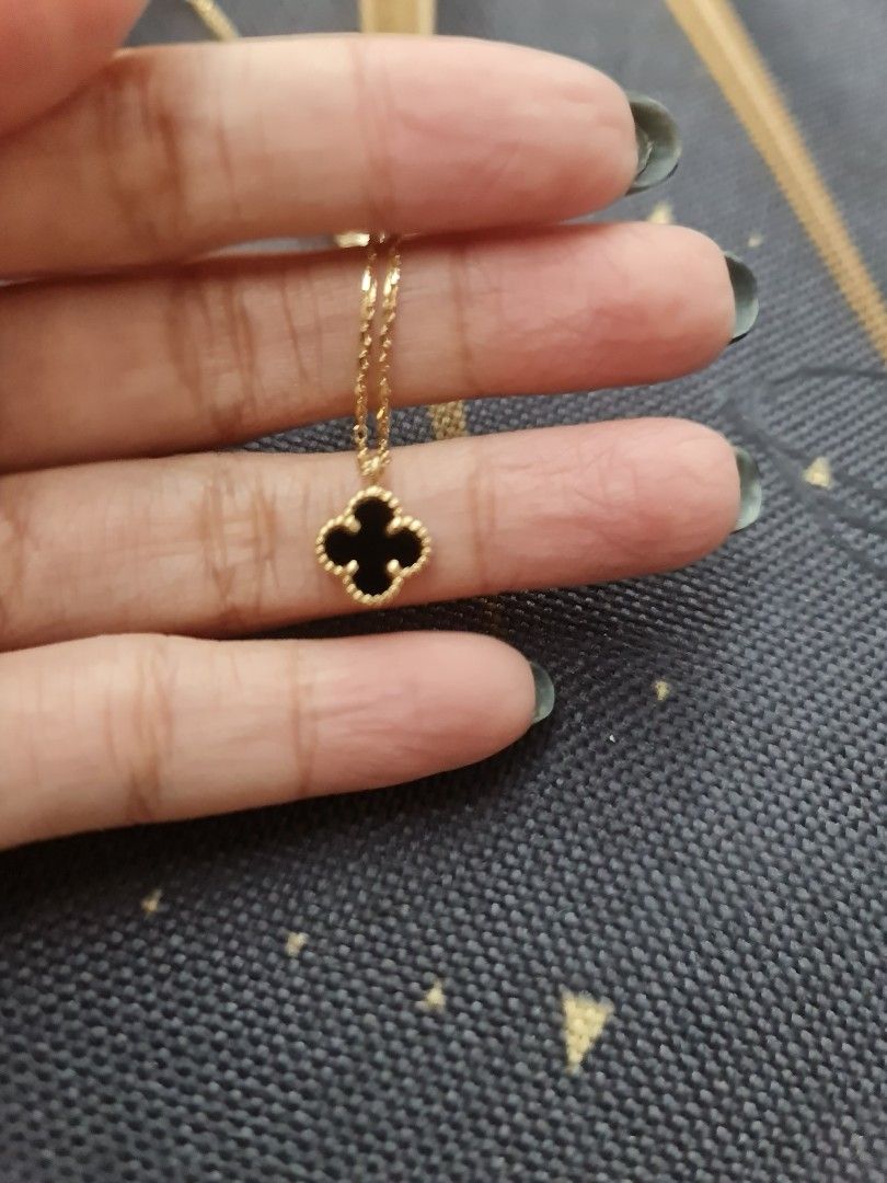 Mini alhambra necklace discount