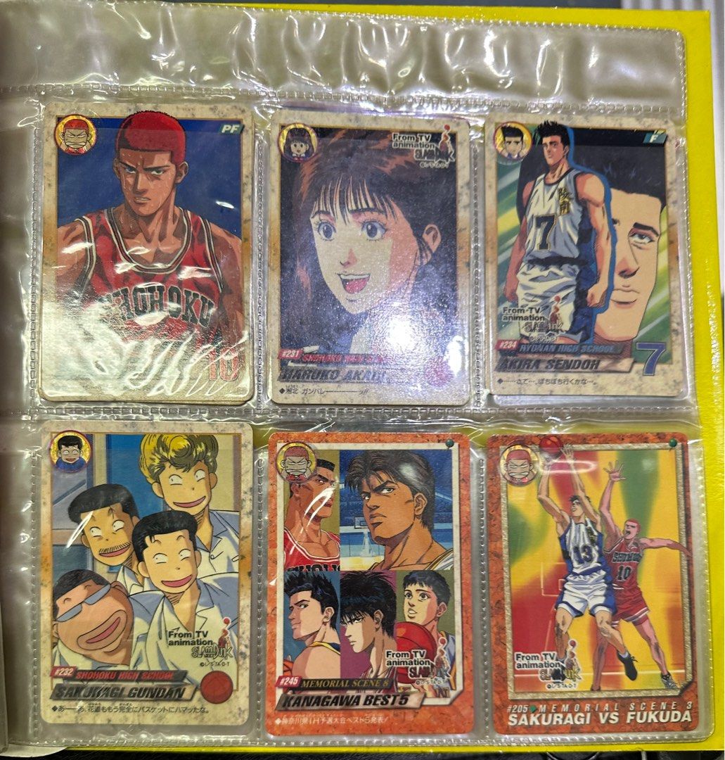 Team Ryonan #38 Slam Dunk Cards Carddass Vintage Bandai TCG Japanese