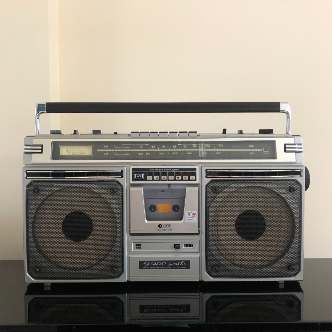 Vintage Boombox 80's SHARP Searcher-XL GF-205ST Cassette Radio Player ...