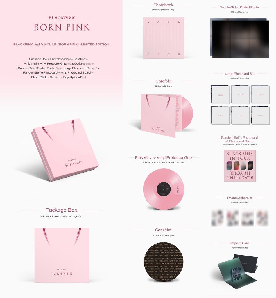 [SOLD] blackpink vinyl lp born pink lisa jennie Jisoo rosé, Hobbies ...