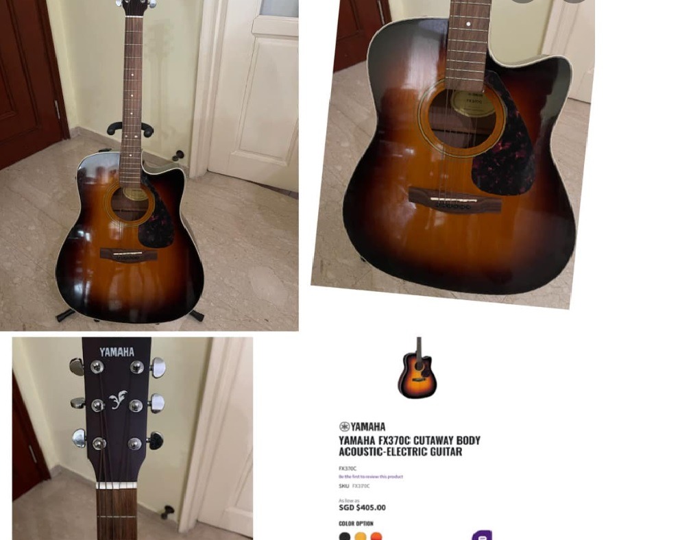Yamaha Guitar - FX370C, Hobbies & Toys, Music & Media, Musical ...