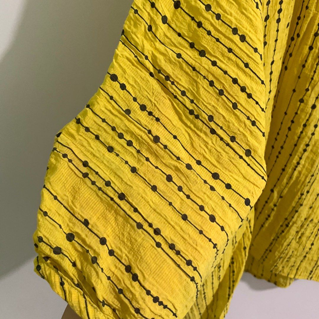 Yayoi Kusama Crinkle Blouse, Women's Fashion, Women's Clothes, Tops on