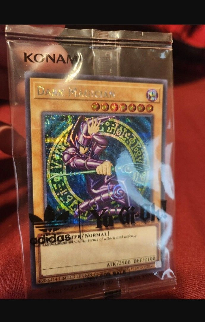 yugioh adidas dark magician card Yugioh sealed Adidas Dark Magician Promo Card Only No Shoe
