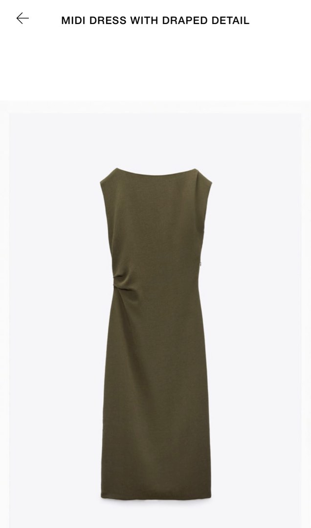 ZARA midi Dress, Women's Fashion, Dresses & Sets, Dresses on Carousell