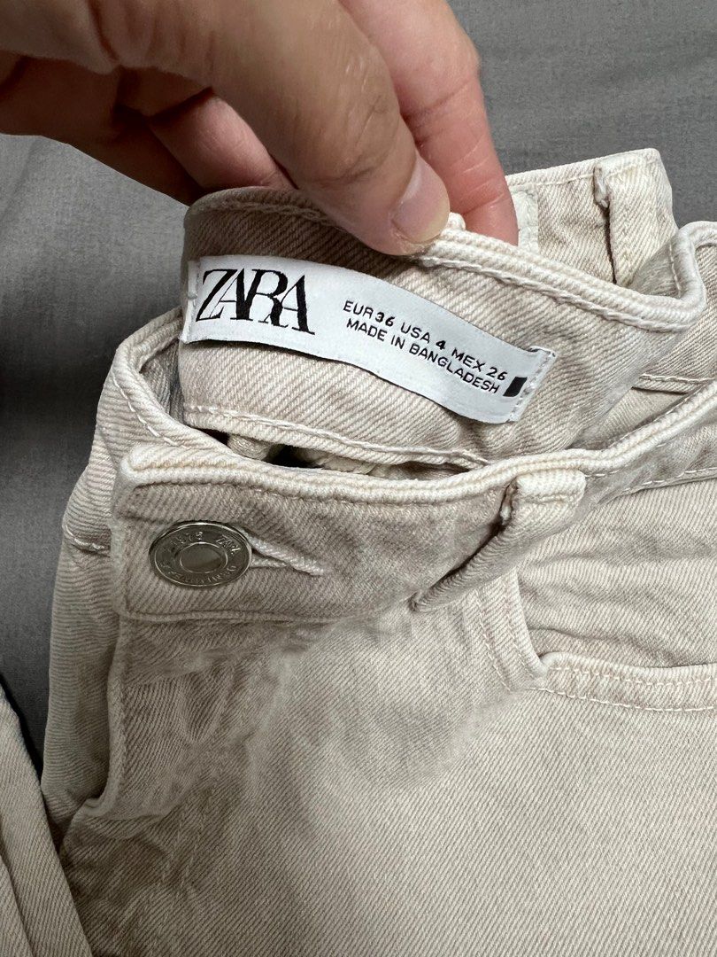 Zara nude jeans clearance