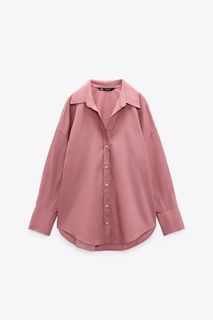 Zara Poplin Shirt - Dusty Pink
