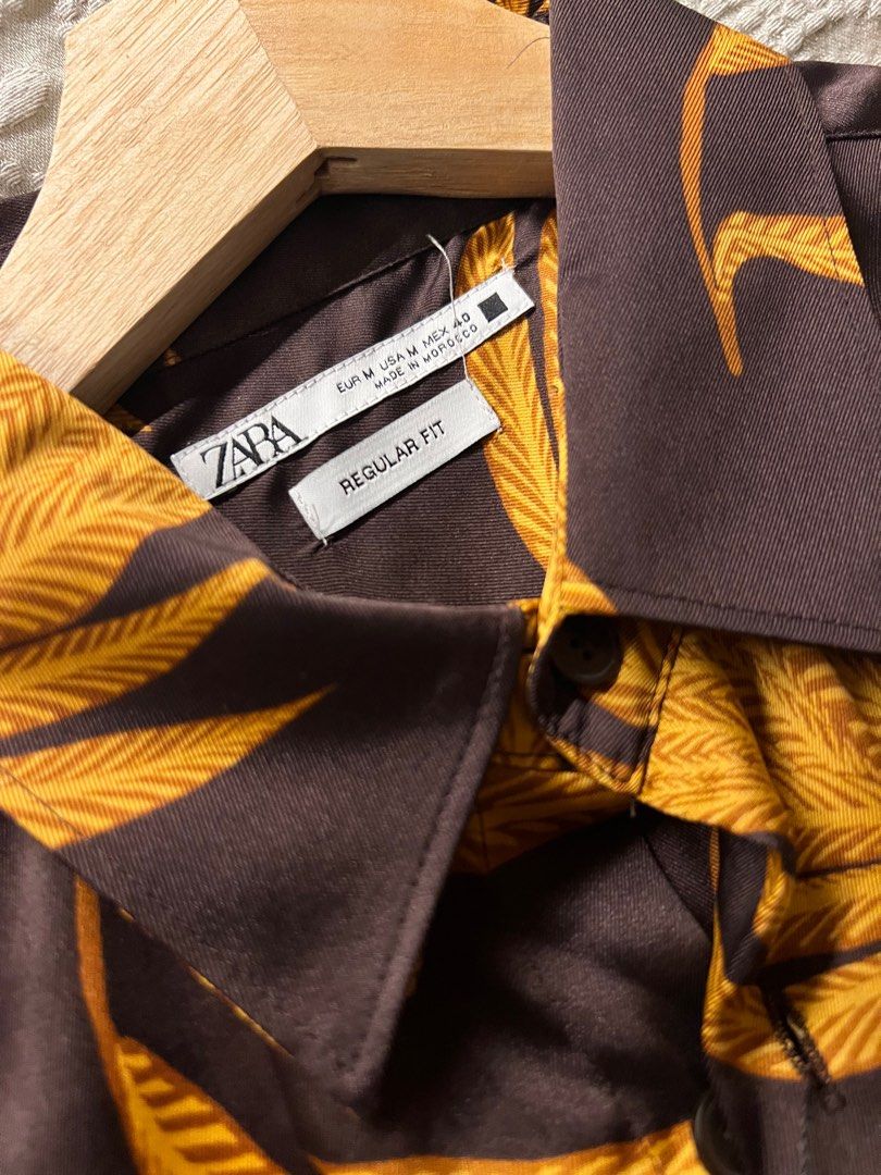 Zara Silk Shirt, Men's Fashion, Tops & Sets, Formal Shirts on Carousell