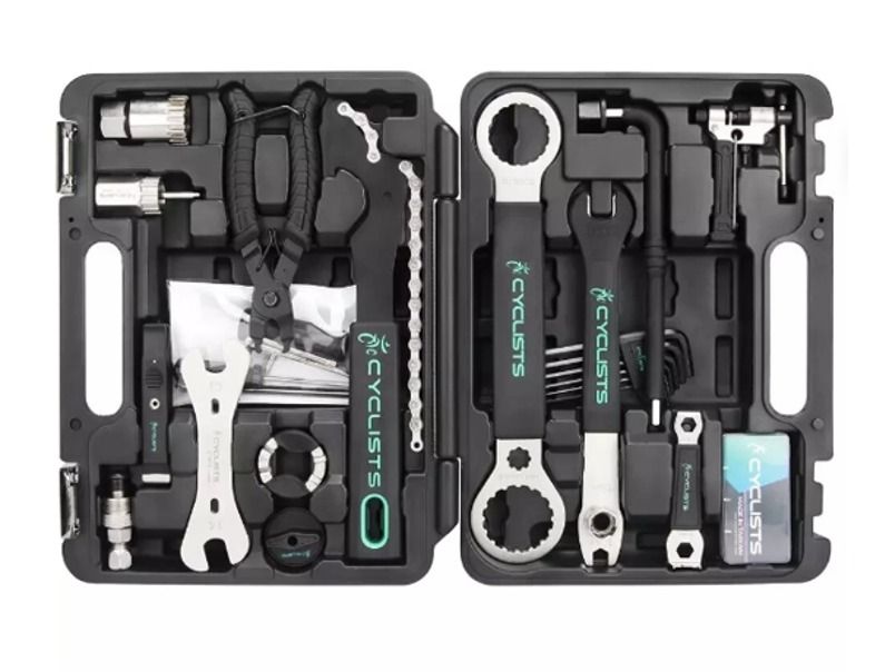 23 Piece Cyclists Bike Tool Kit Bicycle Repair Tool Box Compatible Mountain Road Bike Maintenance Tool Set with Storage Case Sports Equipment Bicycles Parts Parts Accessories on Carousell