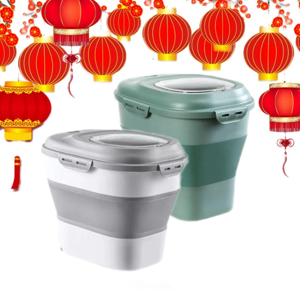 25kg Collapsible Rice Dispenser, Furniture & Home Living, Kitchenware ...