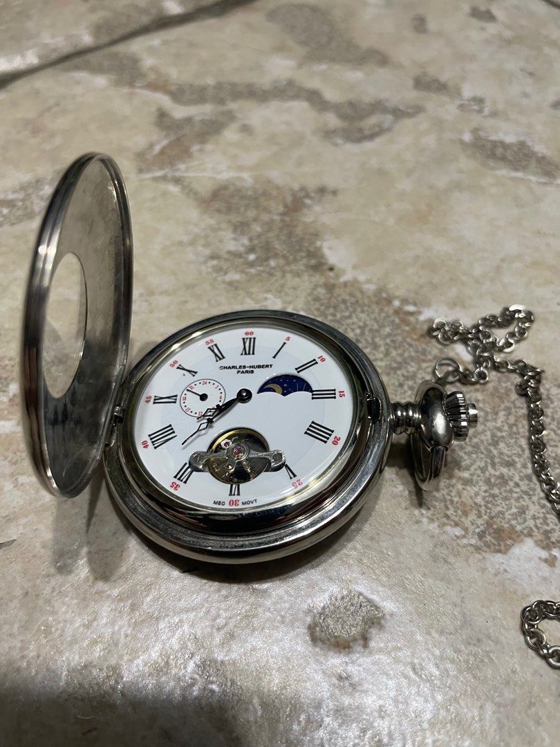 3553W Charles Hubert Pocket watch, Luxury, Watches on Carousell