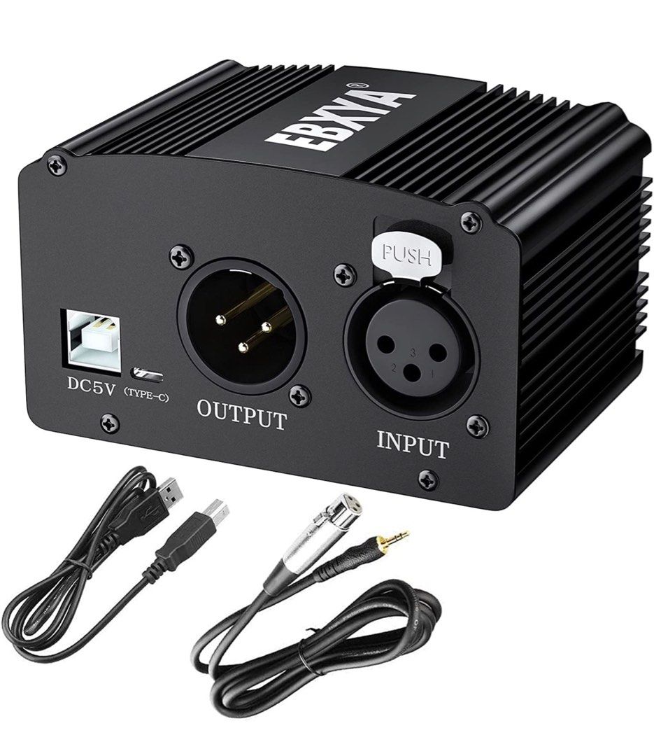 48V Phantom Power Supply EBXYA Microphone Phantom Power Supplies for