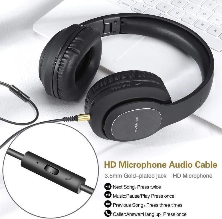 C7230 WorWoder 80Hrs Wireless Over Ear Headphones