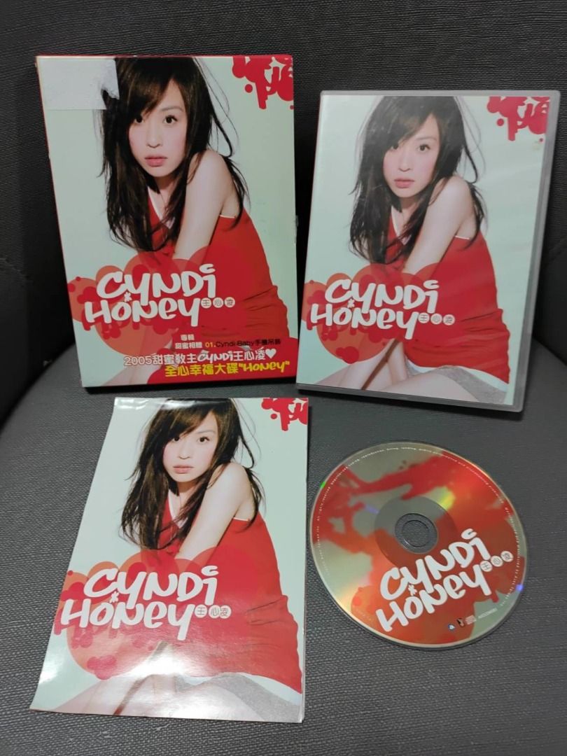收藏絕版音樂經典專輯王心凌CYNDI CD Honey長盒版CD+外紙盒+專輯盒+