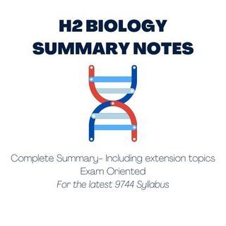 A Level H2 Biology Complete Summary