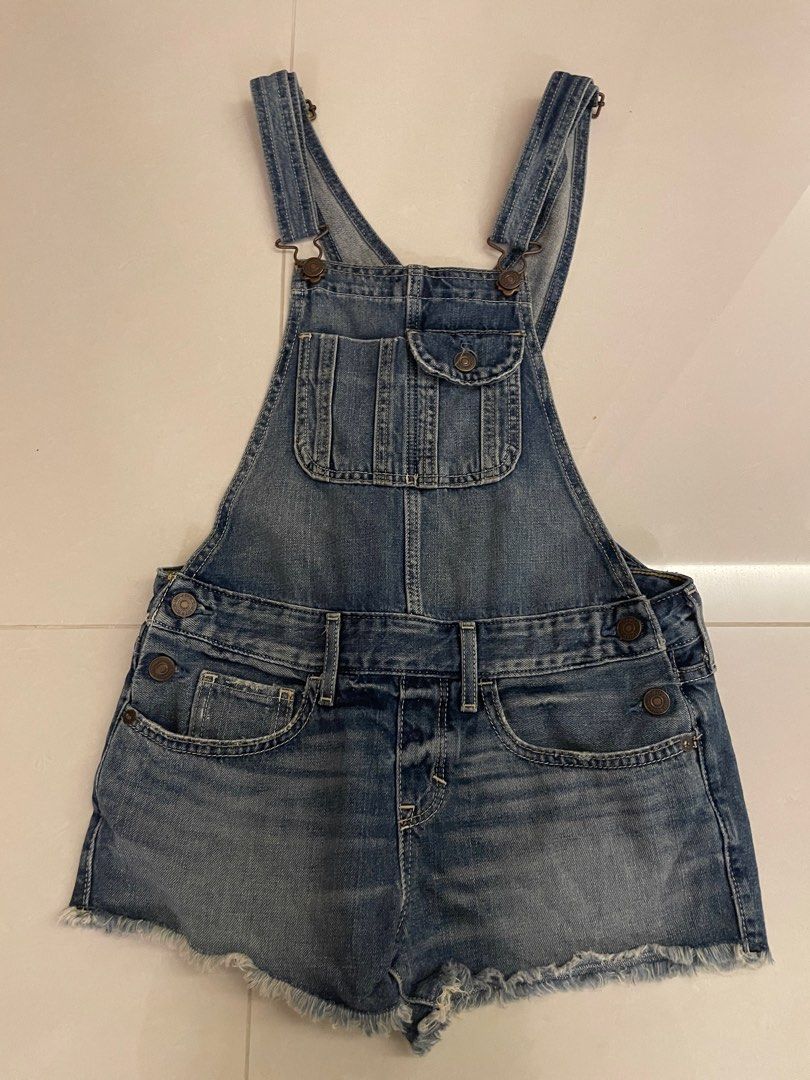 Abercrombie and Fitch Denim Jumpsuit Romper A F