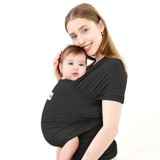 Acrabros wrap baby carrier - black