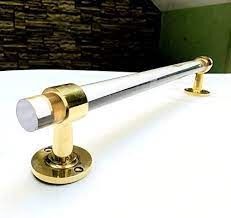 Acrylic Bathroom Towel Rack Towel Hanger Holder Wall Mounted Luxury Gold Towel Bar Bathroom Accessories Furniture Home Living Bathroom Kitchen Fixtures on Carousell