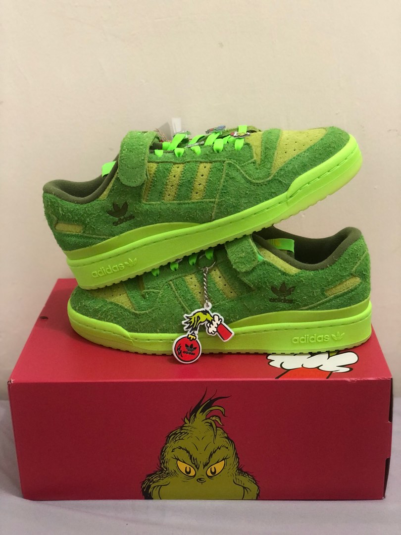 Adidas Forum Low The Grinch, Men's Fashion, Footwear, Sneakers on Carousell
