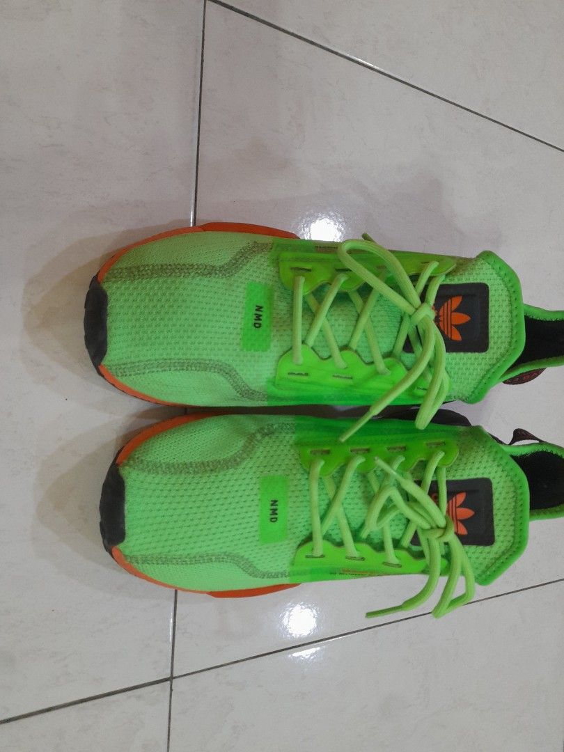 Adidas nmd green and pink online