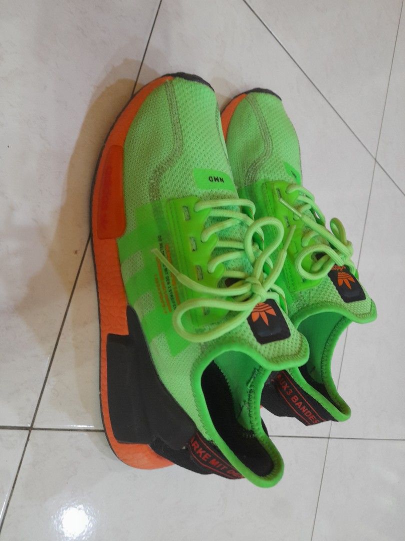 Adidas nmd pink green clearance