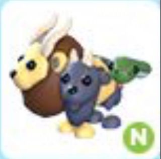 Adoptme Neon Chimera and Neon Ice Moth Dragon