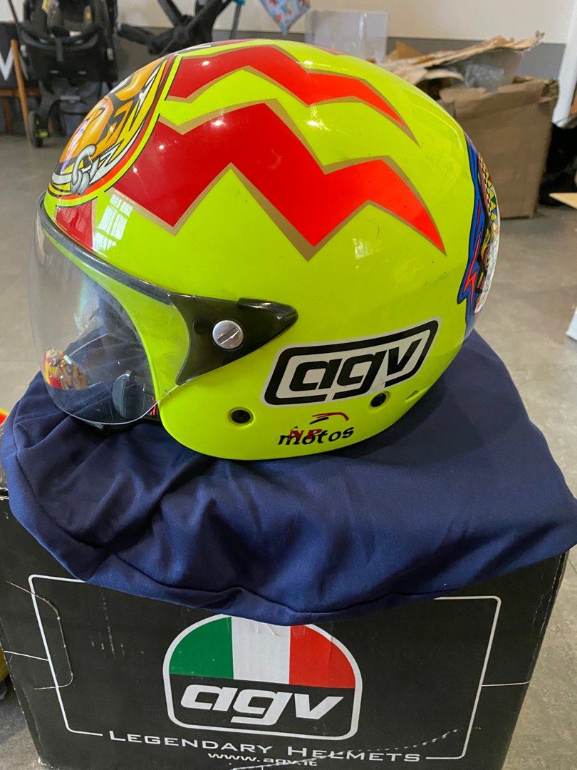 Agv bali sun moon helmet, Motorcycles, Motorcycle Accessories on Carousell