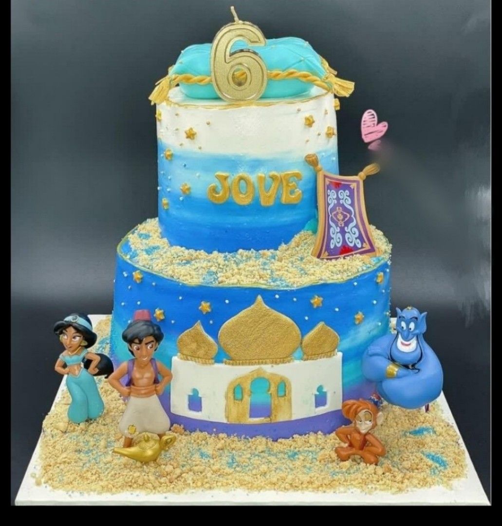 Marvelous Genie and Aladdin Cake - Between The Pages Blog