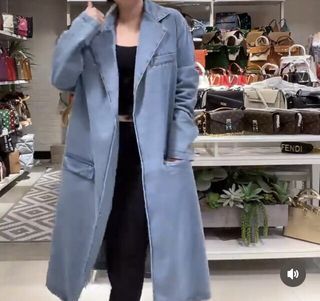 Alexander wang coat denim